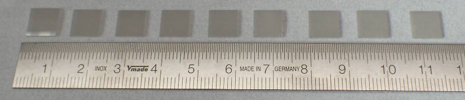 hoto of large area single crystal diamond. © Element Six Ltd. <i>Photo of large area single crystal diamond. © Element Six Ltd.</i>