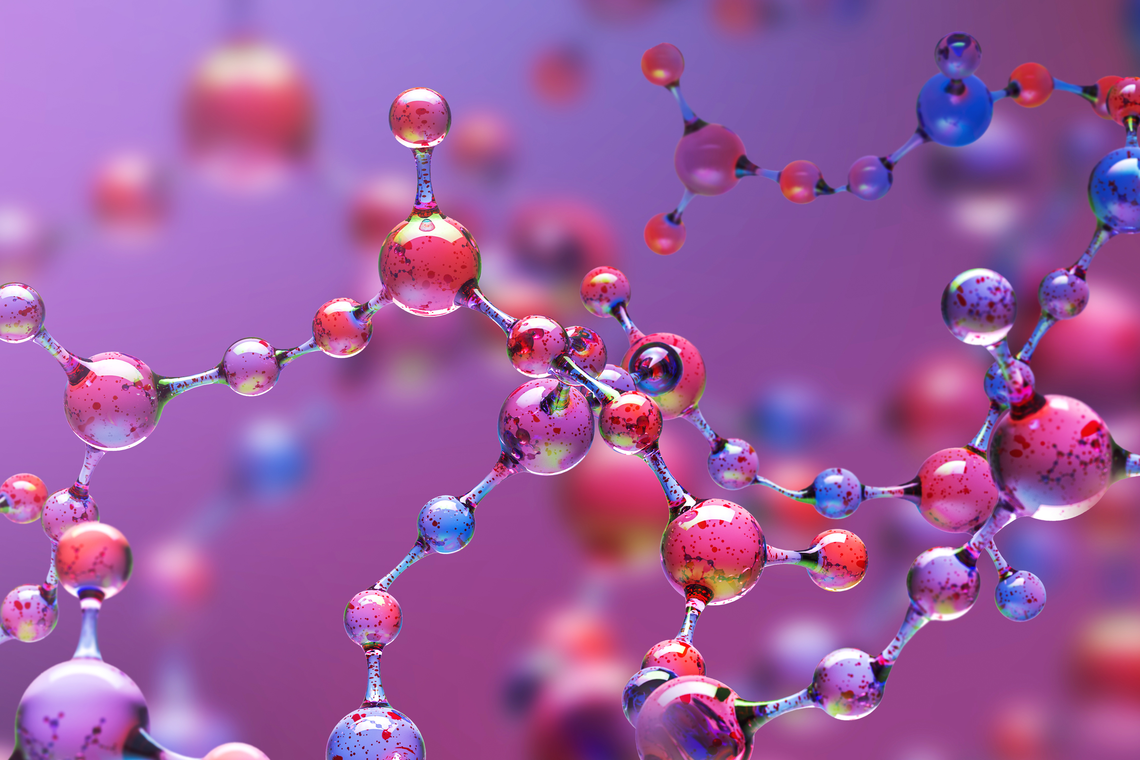 Picture of modeled molecules